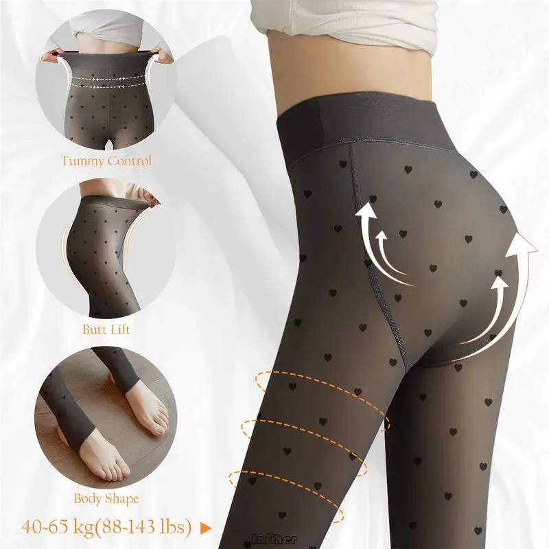 90g Sexy Thicken Stockings Women High Elastic Leggings Skin Effect Tights 2023