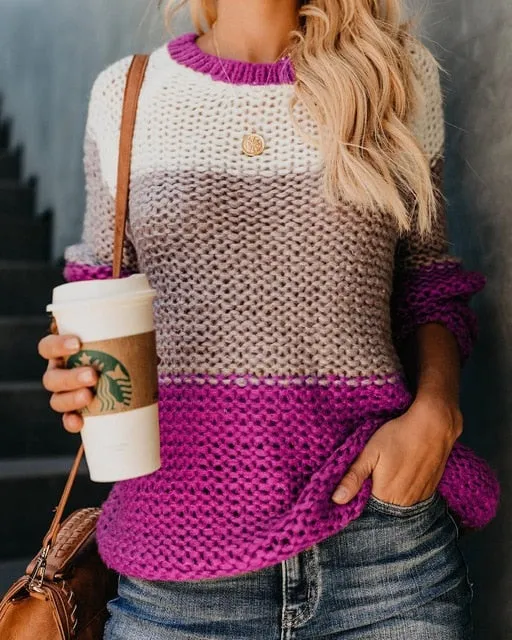 Casual Knitted Pullover