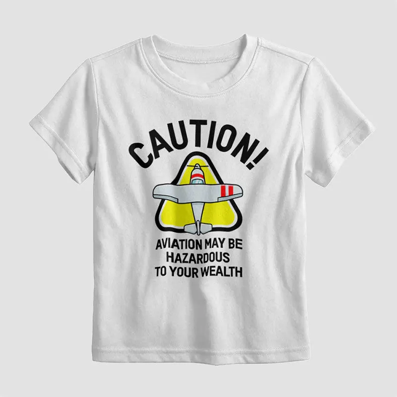 Caution Wealth - Kids T-Shirt