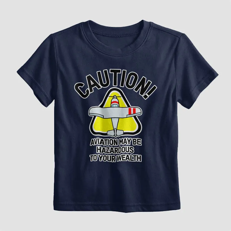 Caution Wealth - Kids T-Shirt