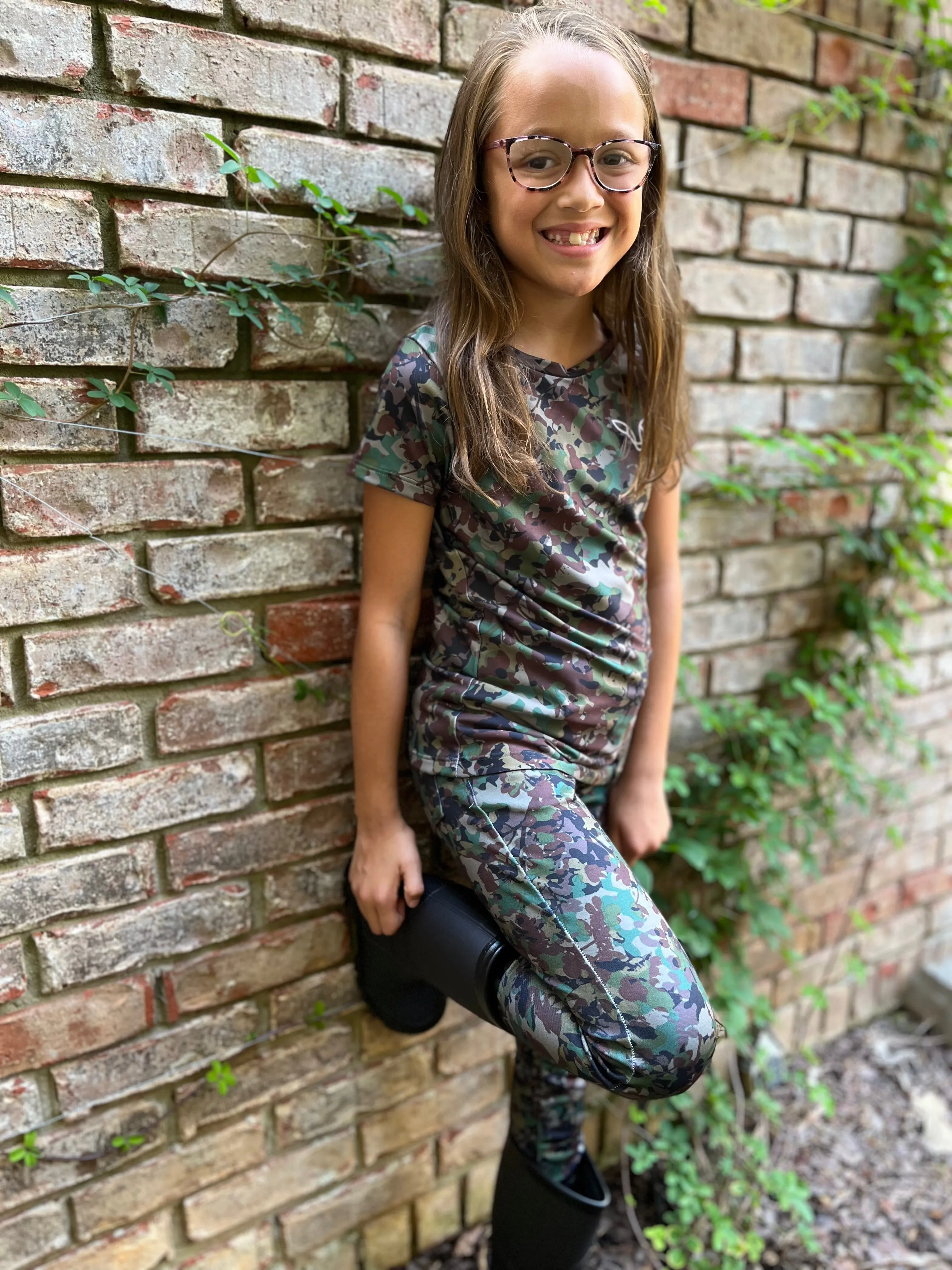 Darien Shirt - Girls' Short-Sleeved Camo Shirt