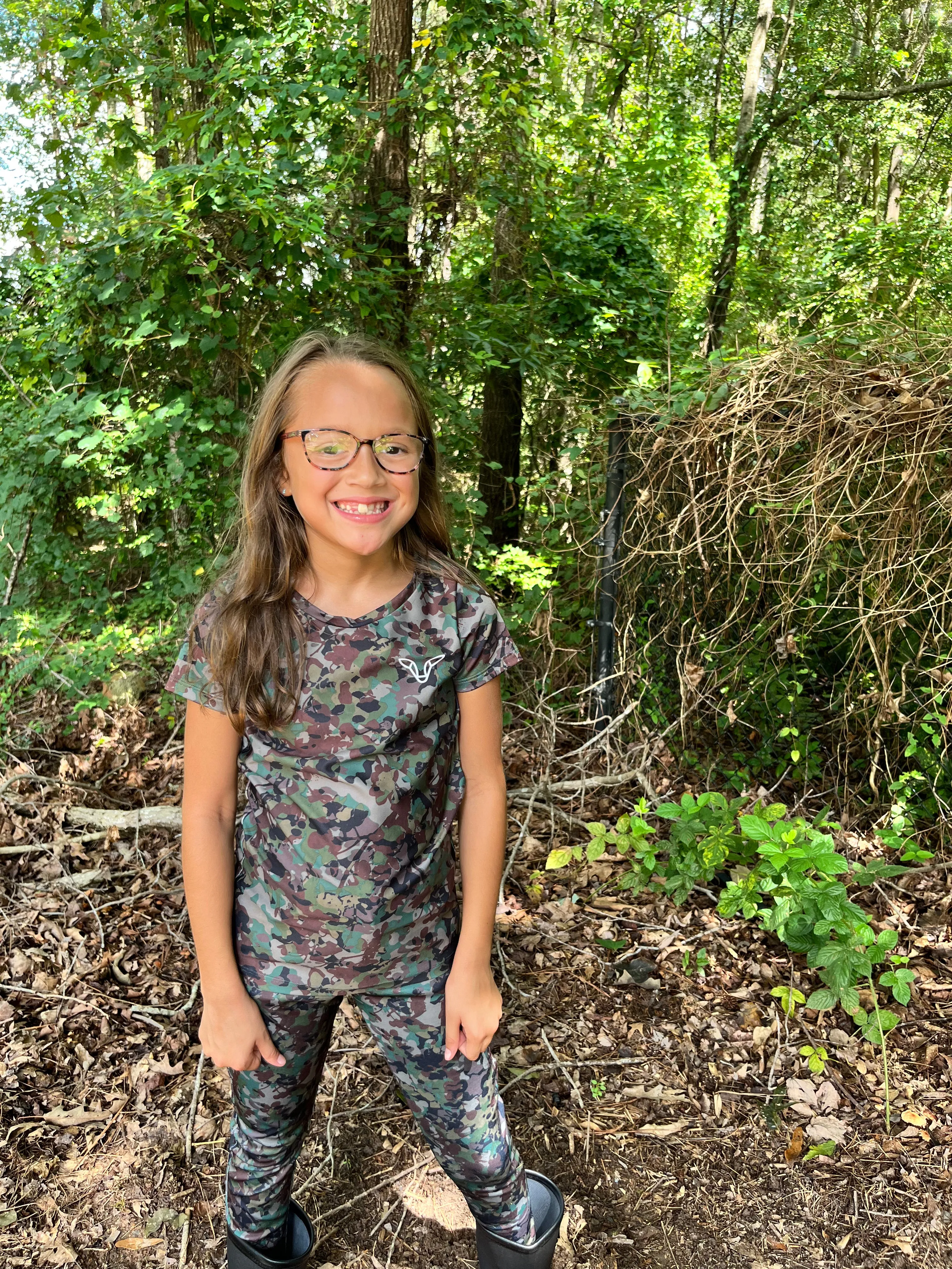 Darien Shirt - Girls' Short-Sleeved Camo Shirt