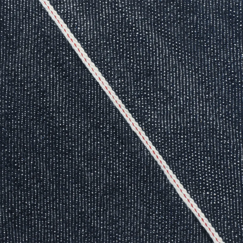 Dark Classic Navy-Red-White 13 oz. Cotton Japanese Selvedge Denim Fabric