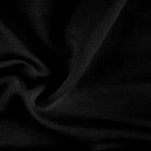 Fleece, Bamboo Cotton blend, Black