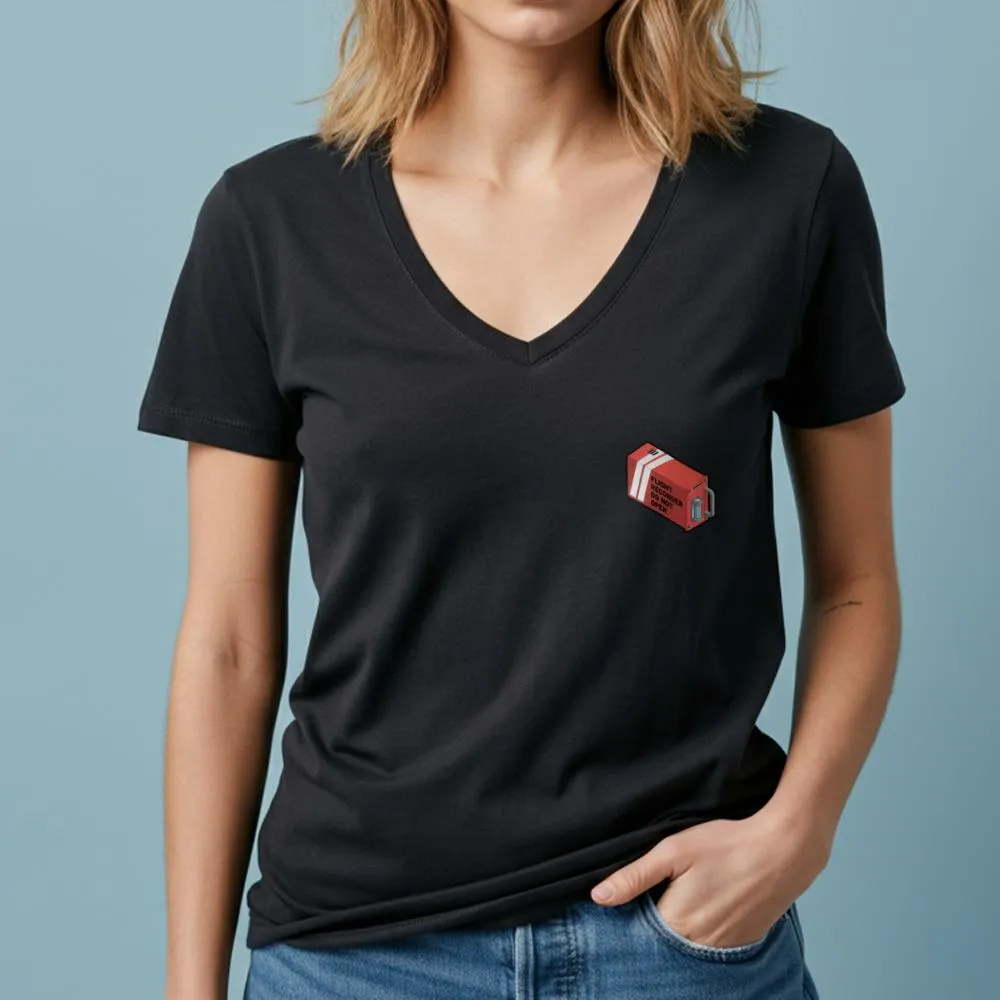 Flight Recorder Box Tiny - Women's V-Neck T-Shirt