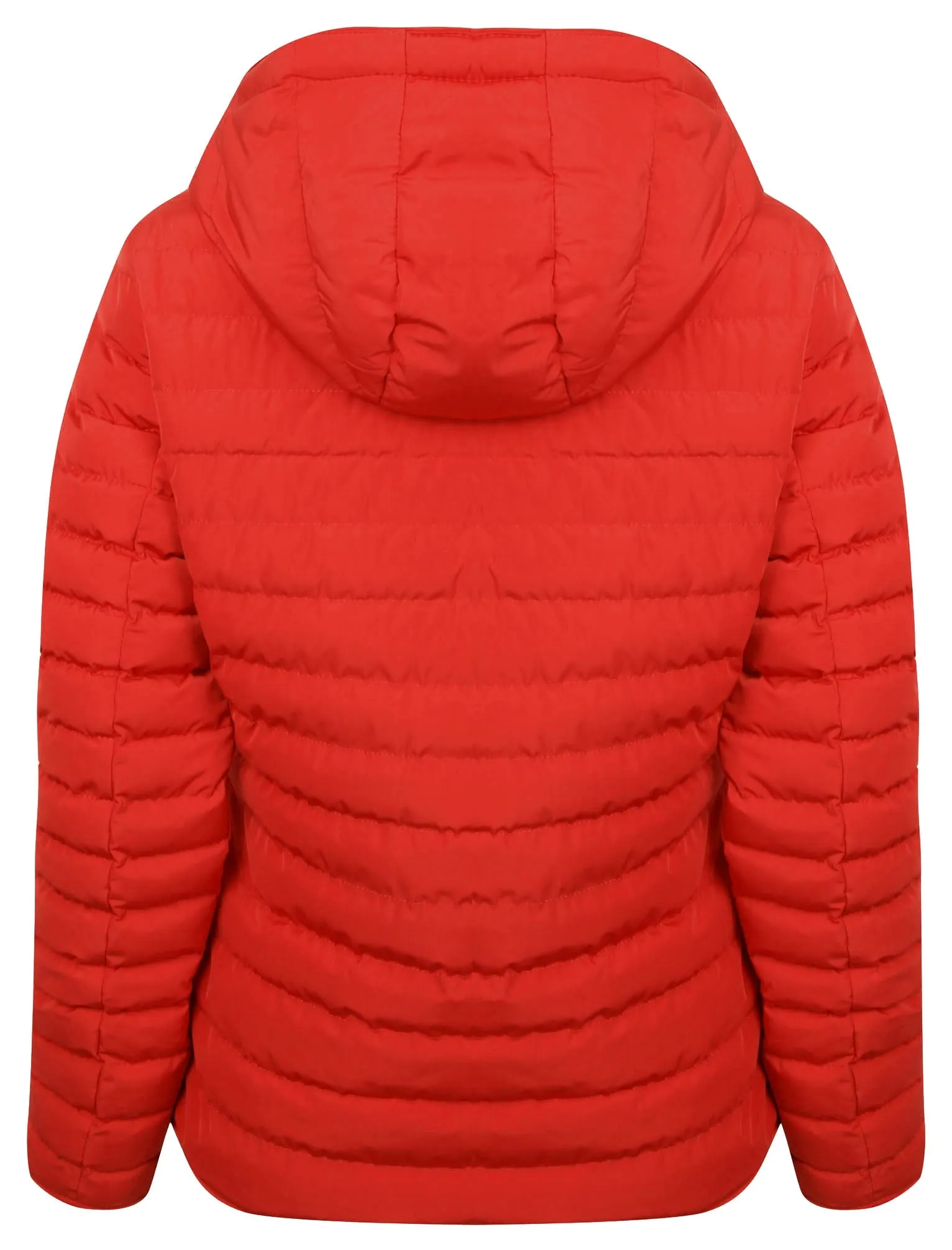 Ginger 2 Quilted Hooded Puffer Jacket in Crimson - Tokyo Laundry