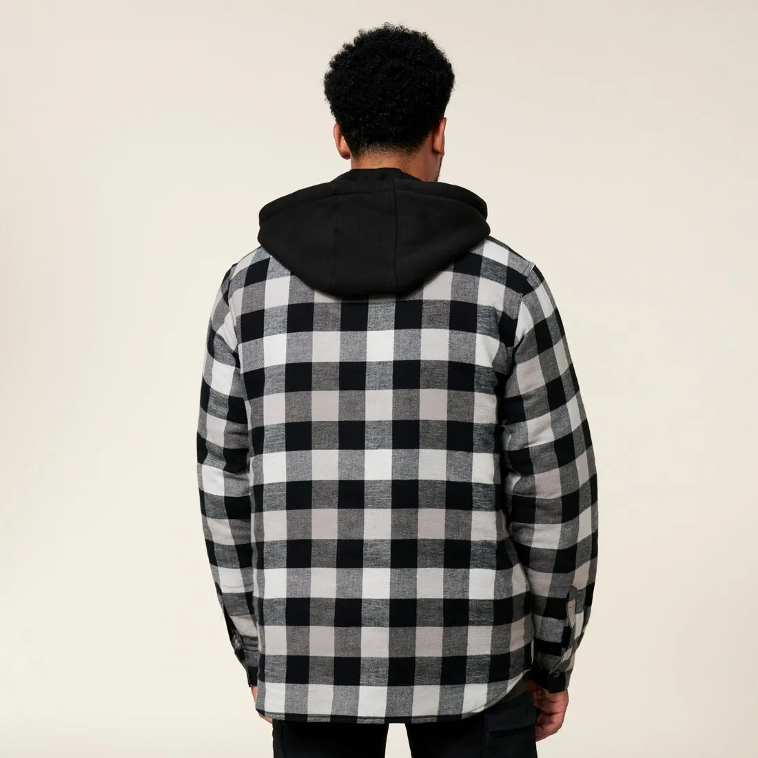 Hard Yakka Quilted Flannel Hooded Shacket (Y06690)