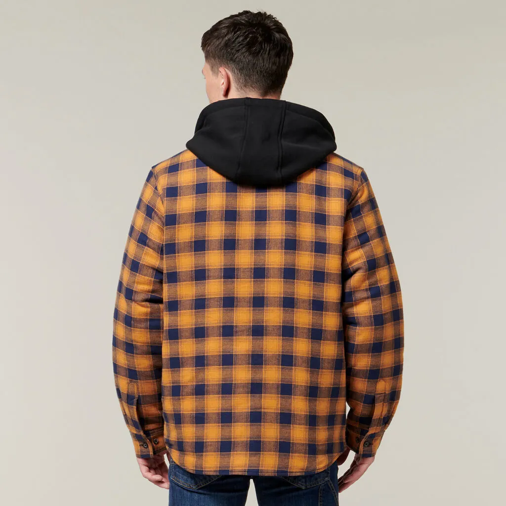 Hard Yakka Quilted Flannel Hooded Shacket (Y06690)