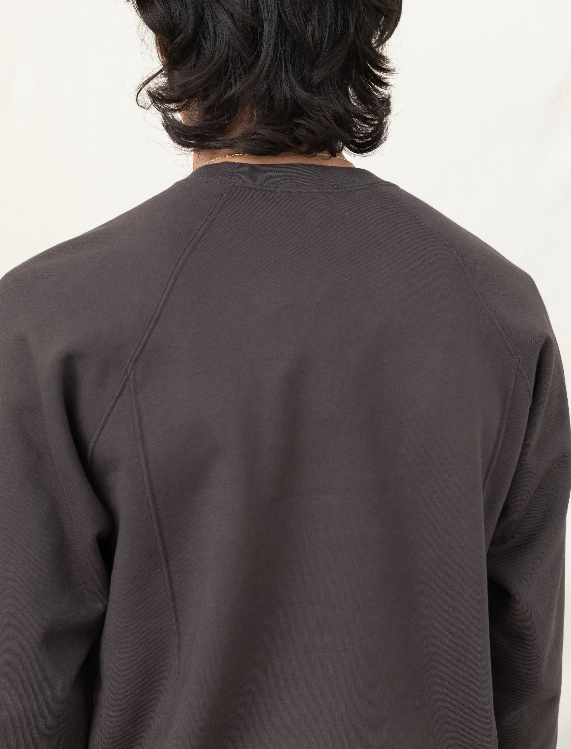 Heavy Gusset Crewneck (Tire Black)