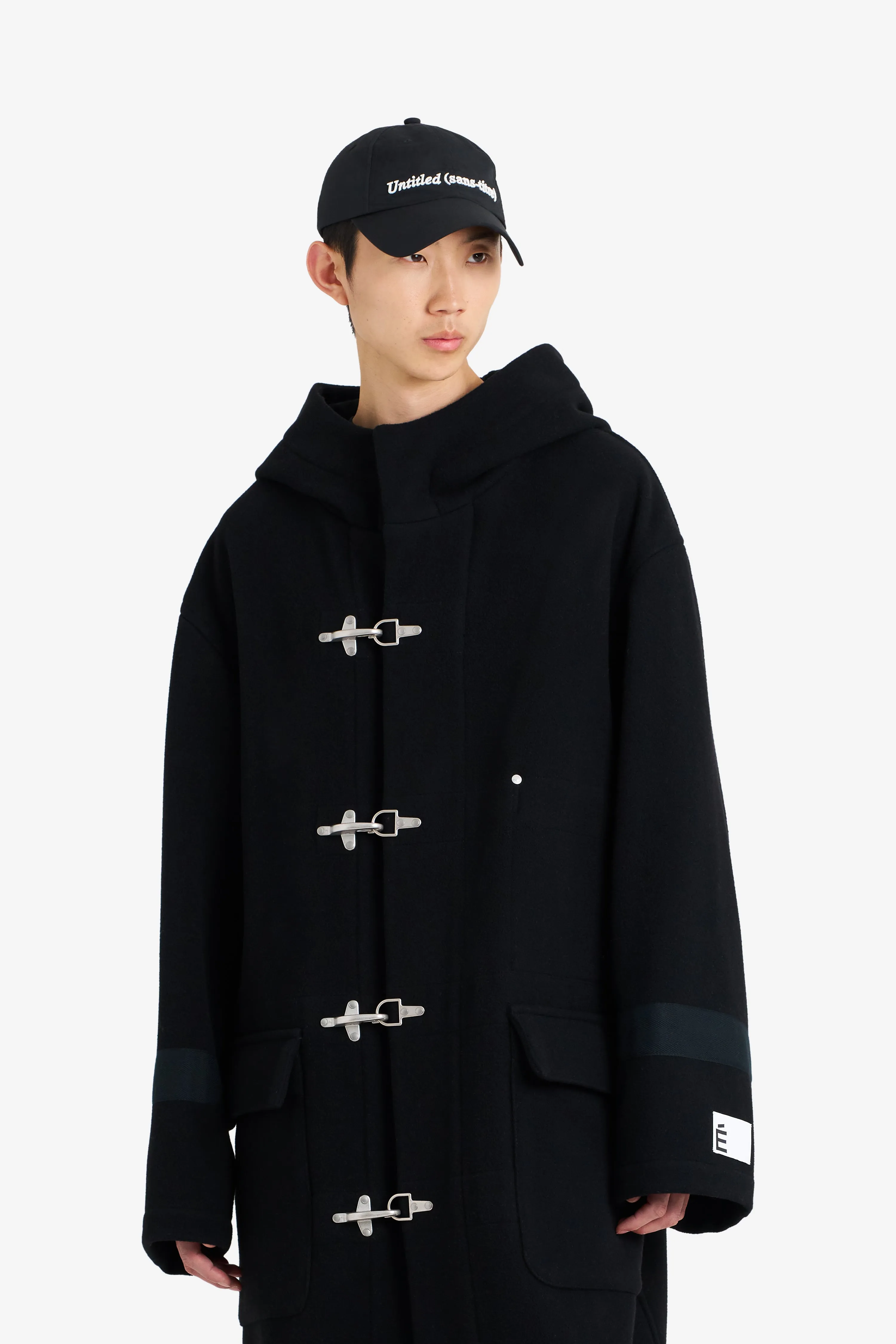 HEAVY WOOL COAT BLACK