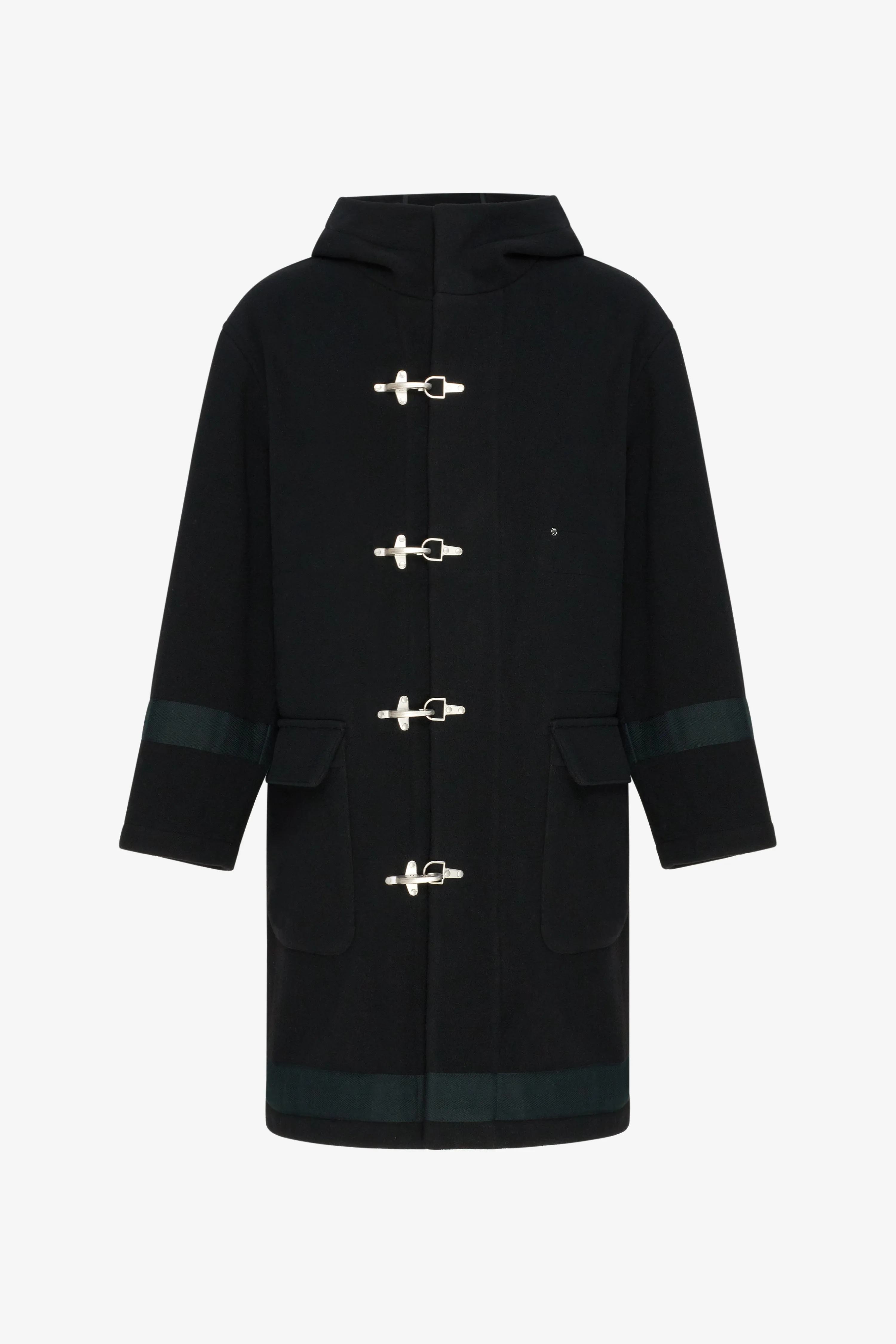 HEAVY WOOL COAT BLACK