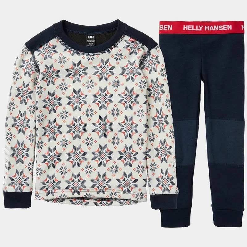 Helly Hansen Kids Graphic Lifa Merino Set