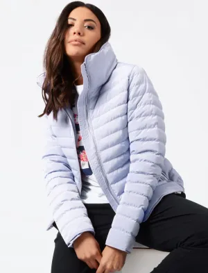 Honey 2 Funnel Neck Quilted Jacket in Heather - Tokyo Laundry