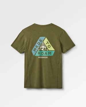 Kirkwood Textured Active T-Shirt - Khaki