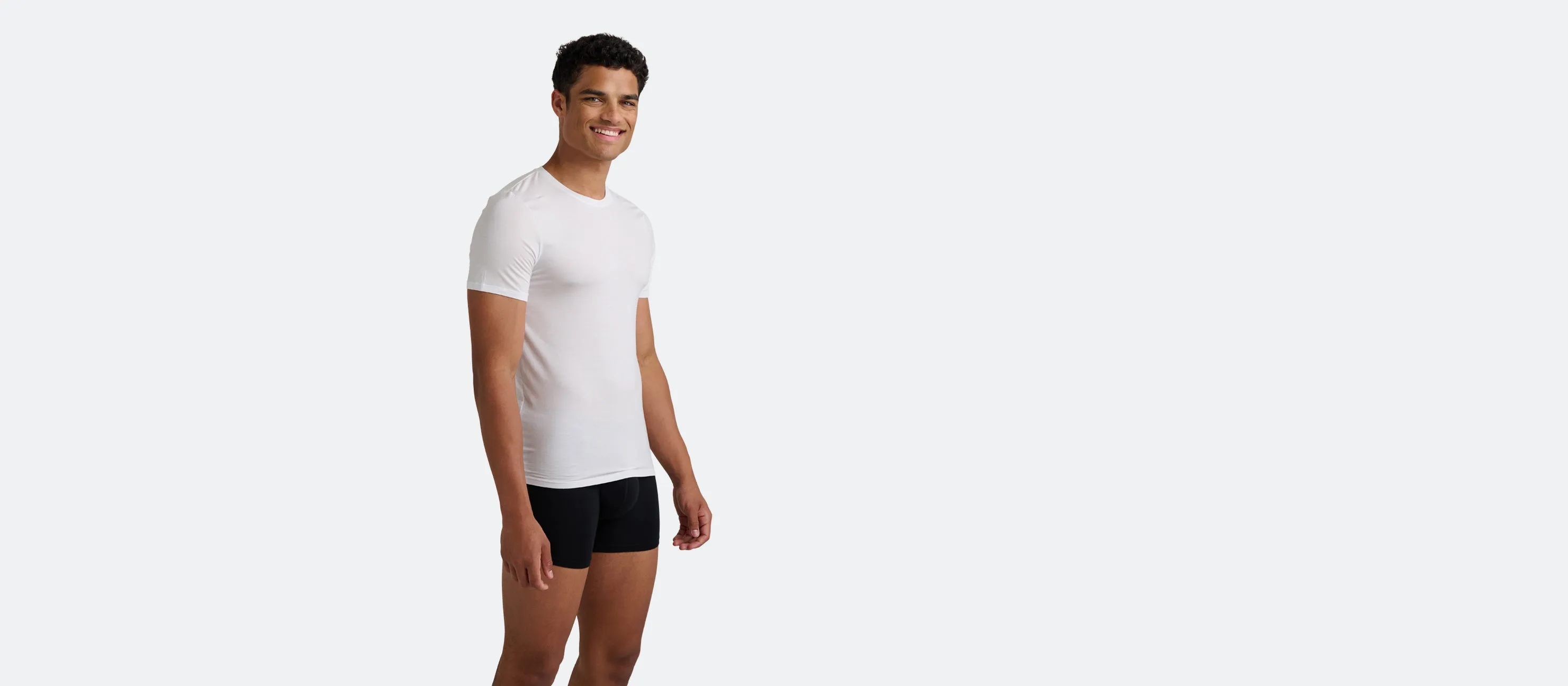 Men's Lightweight Modal Crew Undershirt 3-Pack | White