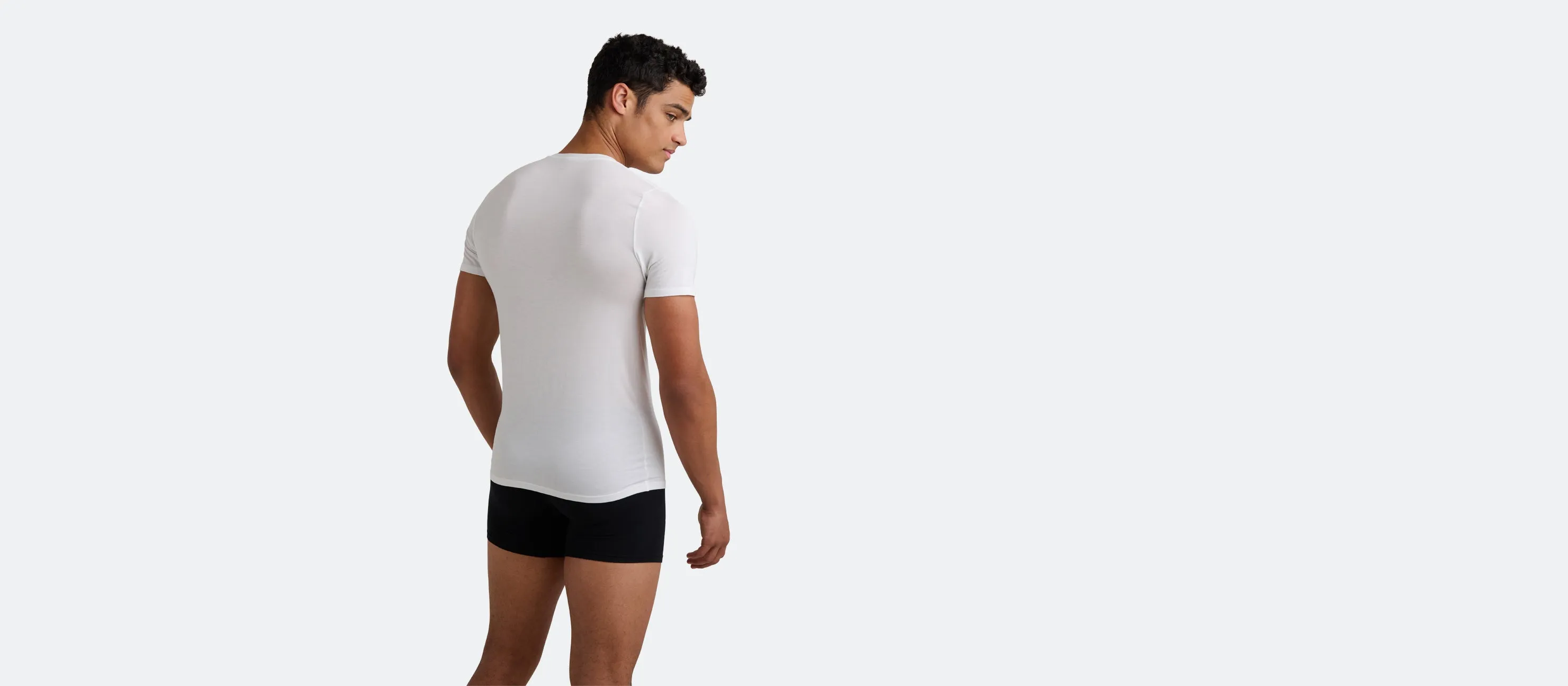 Men's Lightweight Modal Crew Undershirt 3-Pack | White