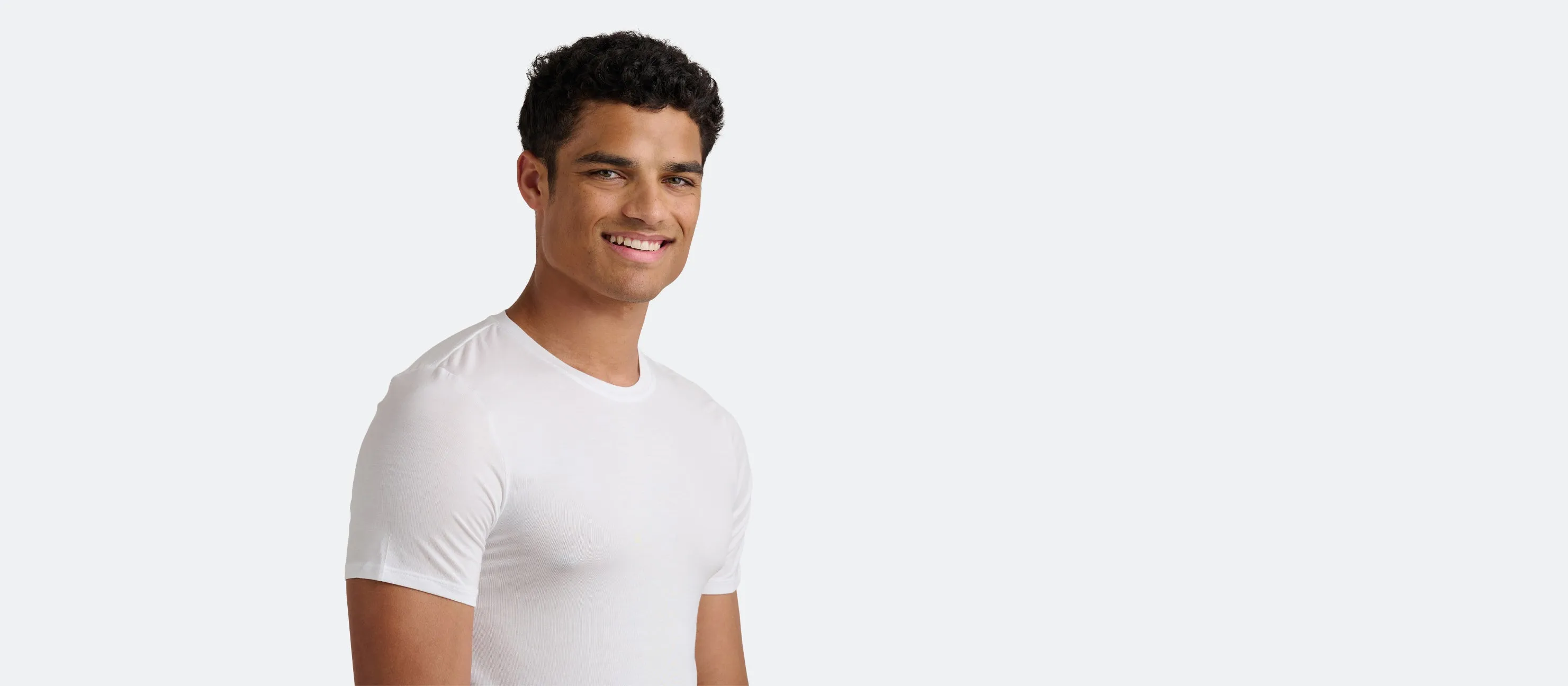 Men's Lightweight Modal Crew Undershirt 3-Pack | White