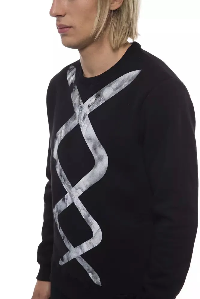 Nicolo Tonetto Black Cotton Men Sweater