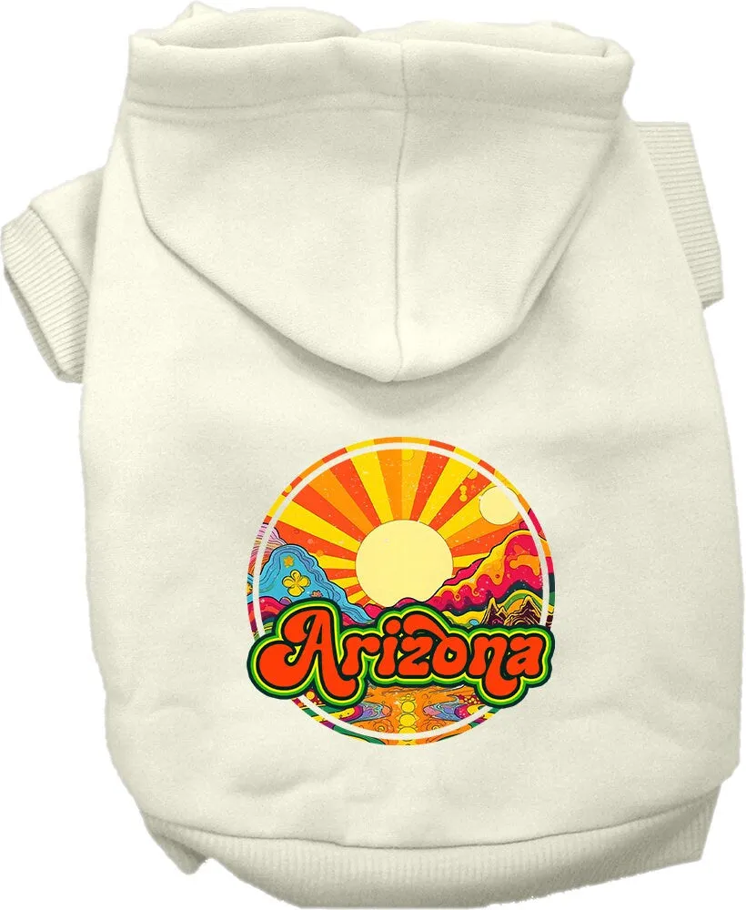 Pet Dog & Cat Screen Printed Hoodie for Small to Medium Pets (Sizes XS-XL), "Arizona Mellow Mountain"