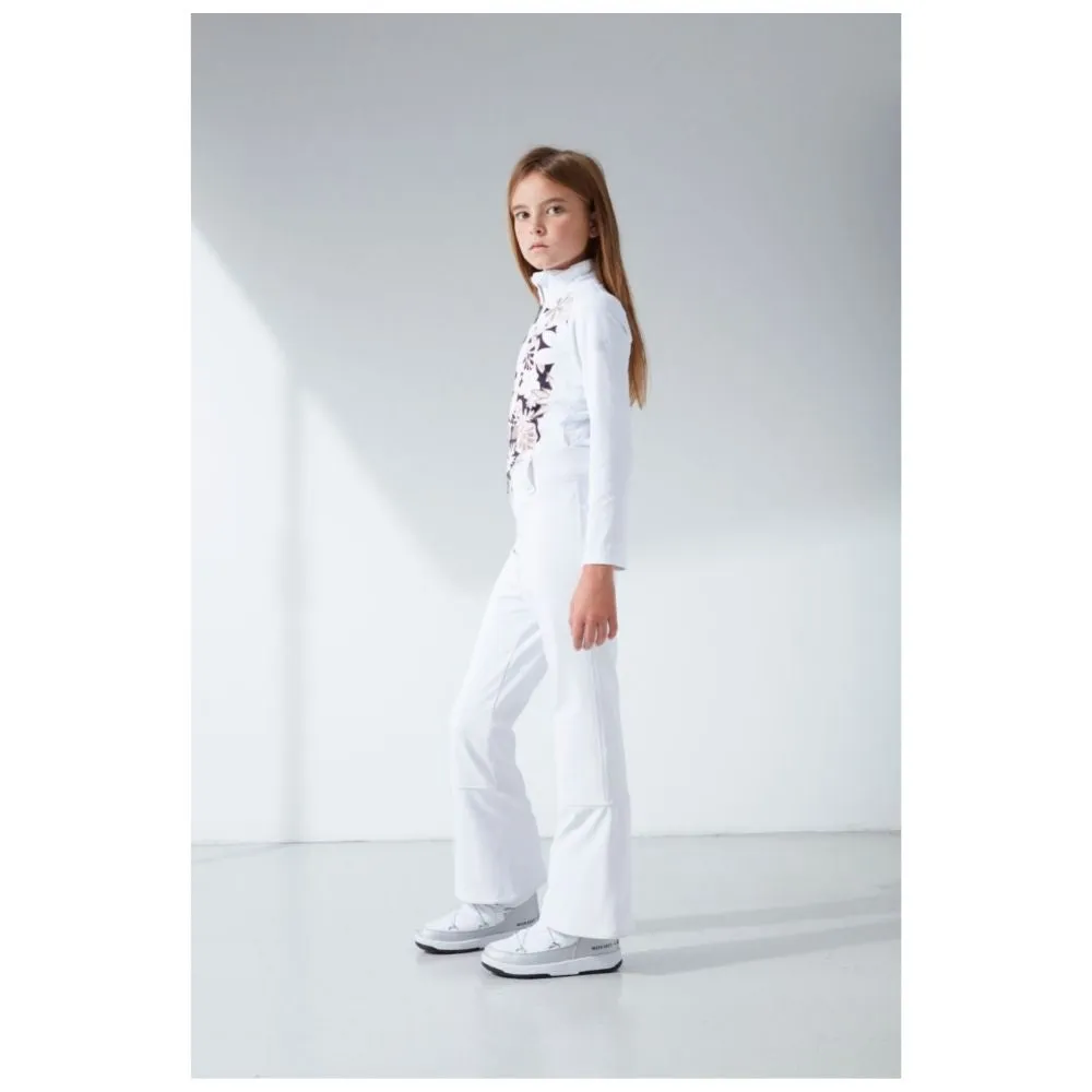 Poivre Blanc Girls Stretch Ski Pants - White 8-16 yrs