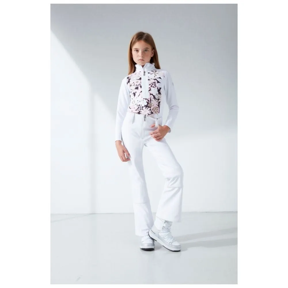 Poivre Blanc Girls Stretch Ski Pants - White 8-16 yrs