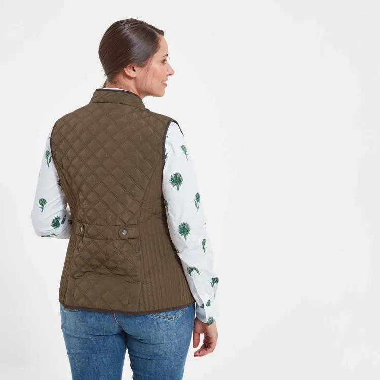 Schoffel Ladies Quilted Gilet - Olive