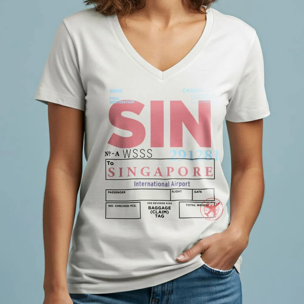 SIN - Women's V-Neck T-Shirt