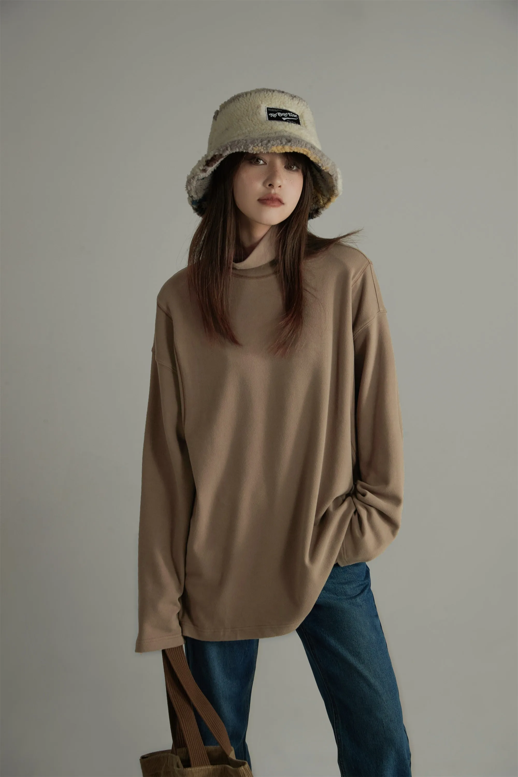 Soft Basic Turtle Neck T-Shirt