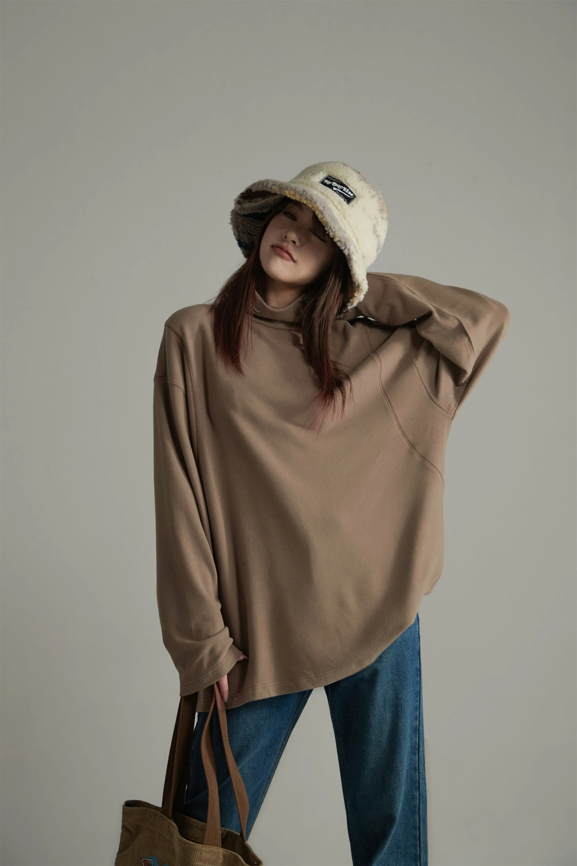 Soft Basic Turtle Neck T-Shirt