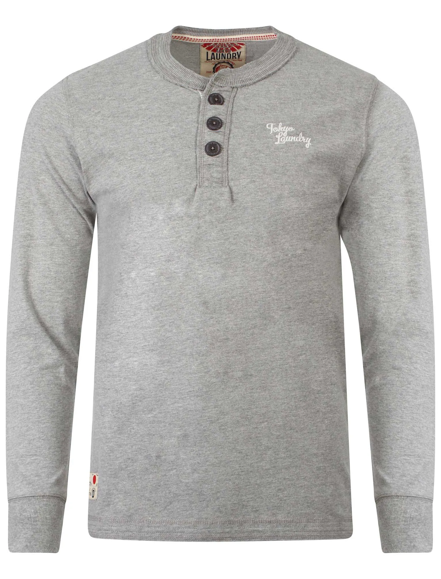 Tokyo Laundry Channing mid grey Henley Top