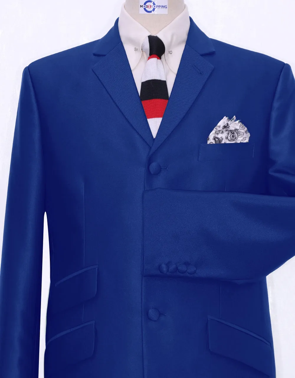 Tonic Suit | 60s Mod Tailored Royal Blue Tonic Suit