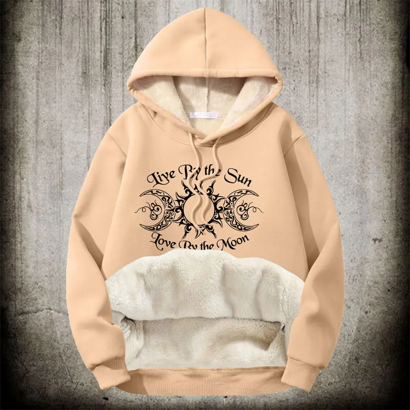 Triple Goddess Witch Polyester Fleece Hoodie