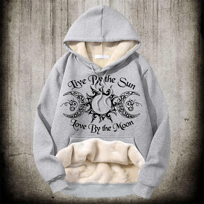 Triple Goddess Witch Polyester Fleece Hoodie