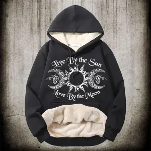 Triple Goddess Witch Polyester Fleece Hoodie