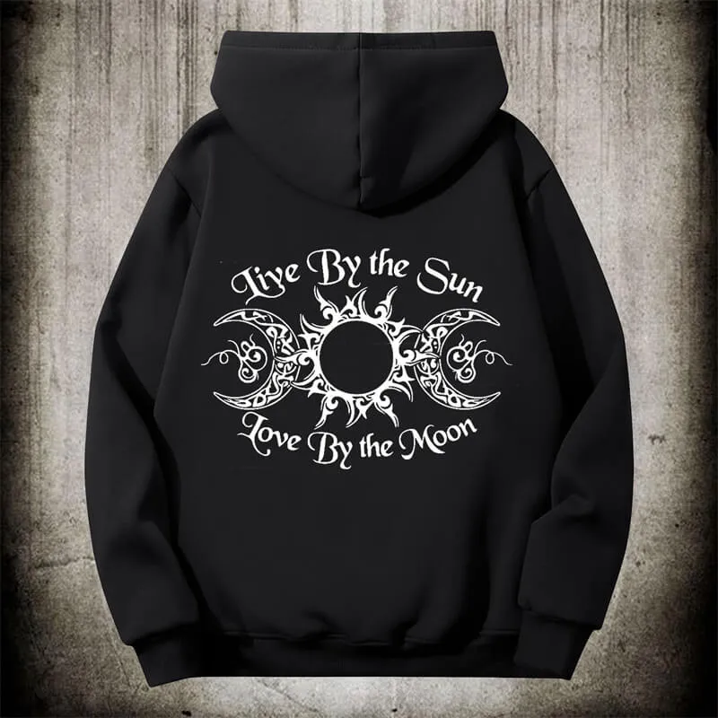 Triple Goddess Witch Polyester Fleece Hoodie