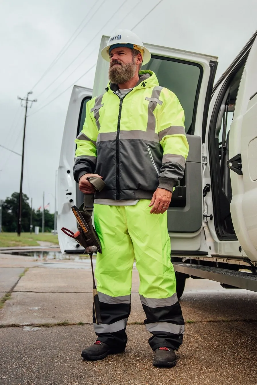 UHV823 Hi-Vis Utility Rain Pants