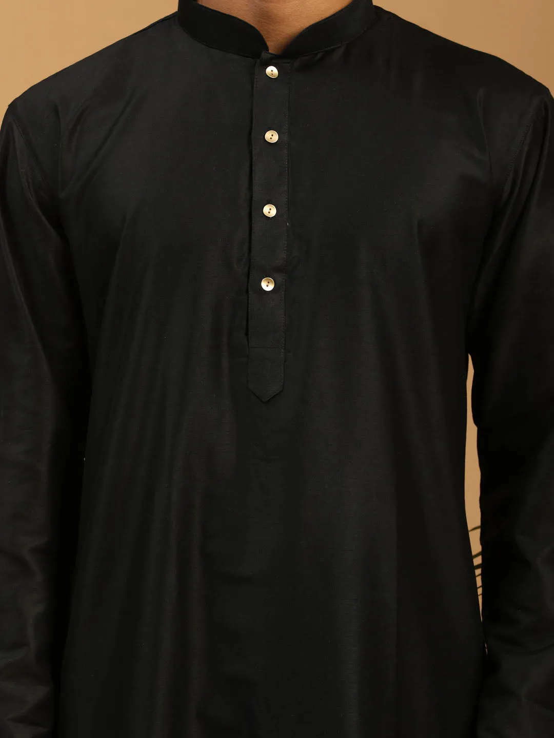 Vastramay Black Viscose Kurta Patiala Set