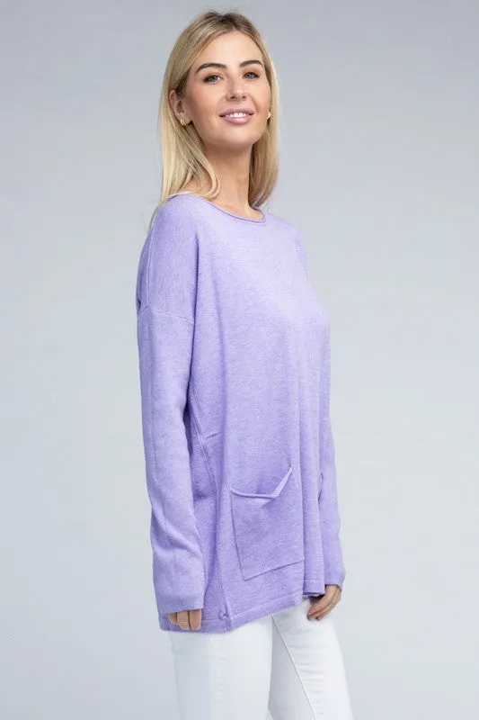 Viscose Front Pocket Sweater