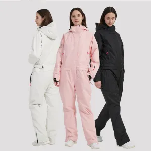 Women One-piece Snowwear Skiing Jumpsuit for Winter