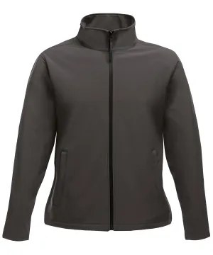 Womens Ablaze printable softshell | Seal/Black